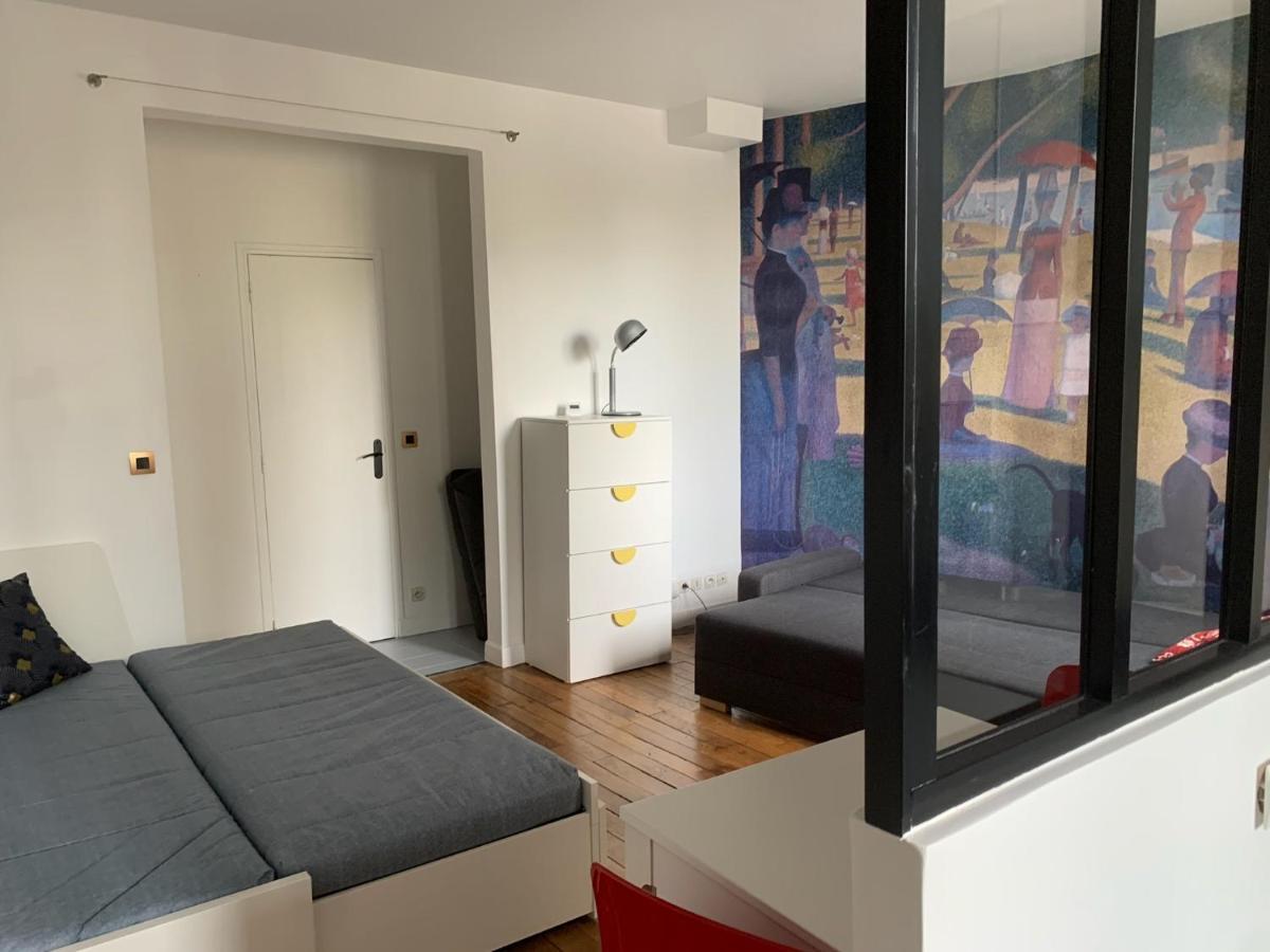 Studio Perfect For 2 Adults And 1 Kid, And Up To 2 Kids - Jourdain 20E, 25Mn To Louvre Via Line M11 Paris Luaran gambar